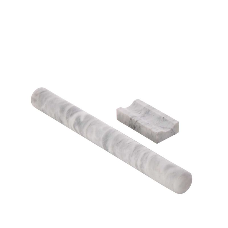 Davis & Waddell Nuvolo Marble Pastry Rolling Pin & Base image number 1